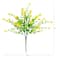 13" UV Resistant Artificial Flowering Mini Rose Bushes, 12ct.